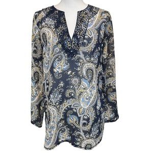 Michael Michael Kors Paisley Tunic Blouse.  Size S